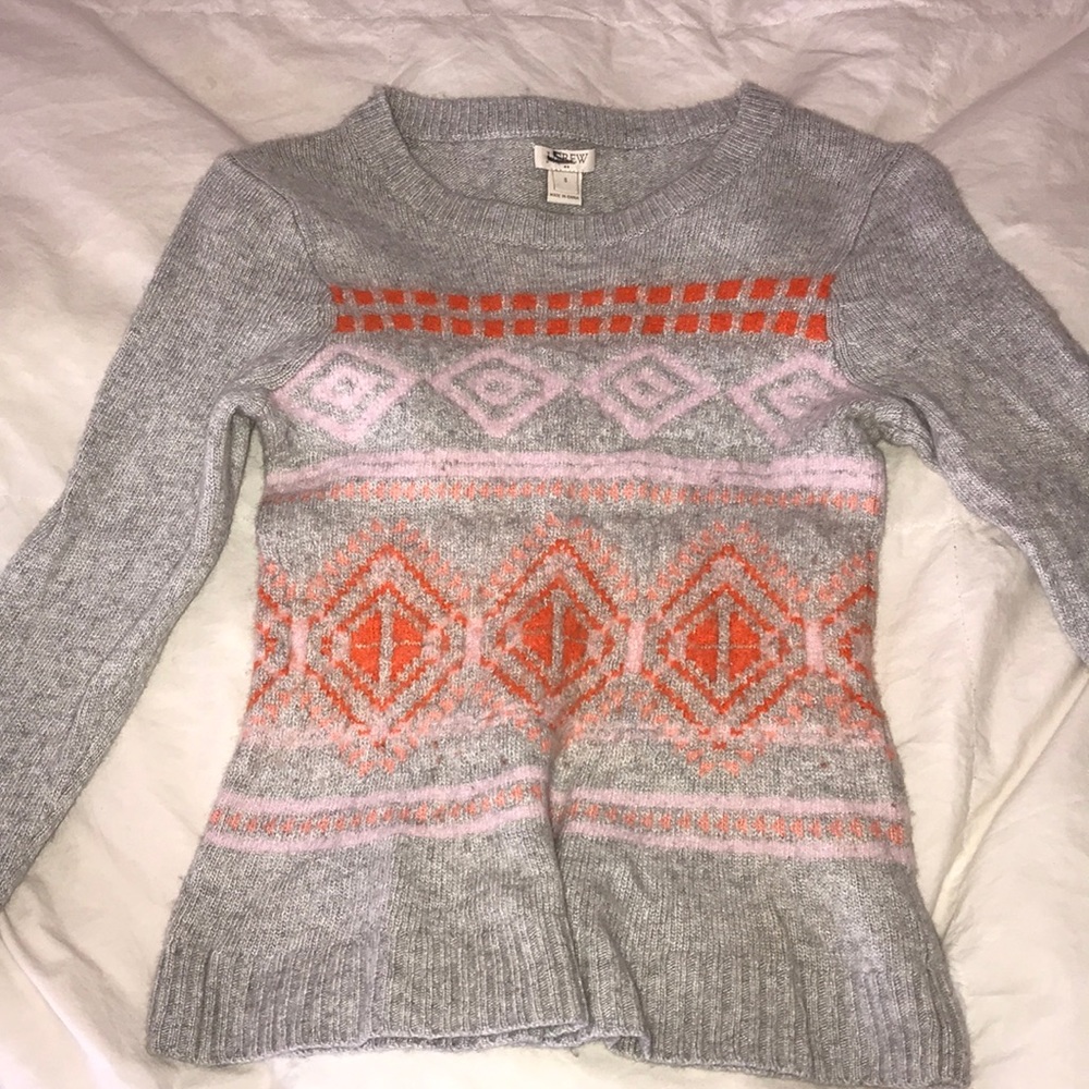 J Crew Factory Printed Sweater